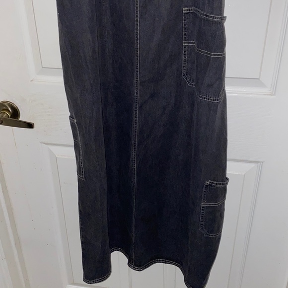 Black Maxi jean Dress - Picture 7 of 8